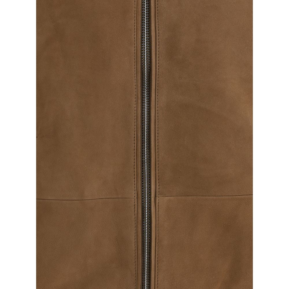 Suede Bomber Jacket