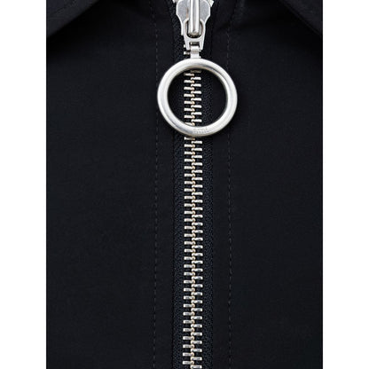 Black Polyester Jackets & Coat