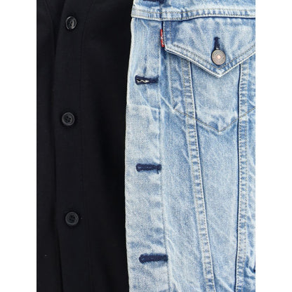 Denim Jacket with Cardigan