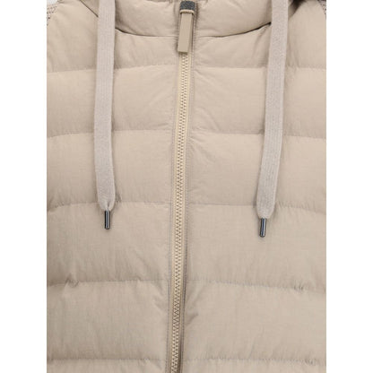 Wool sleeved Down Jacket