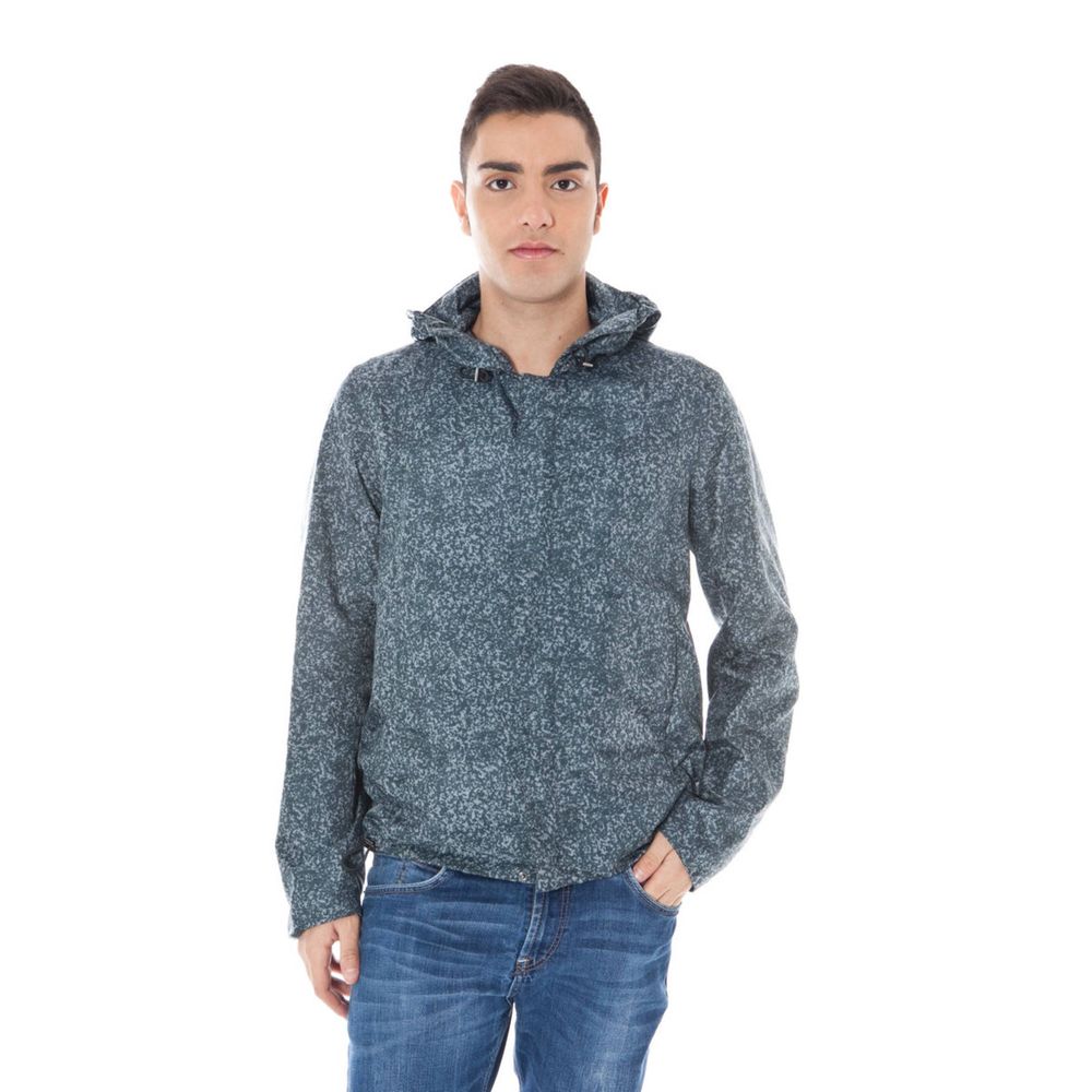 Chaqueta de poliamida gris para hombre