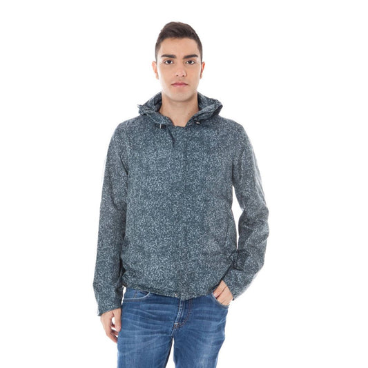 Chaqueta de poliamida gris para hombre