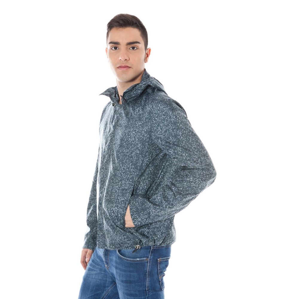 Chaqueta de poliamida gris para hombre
