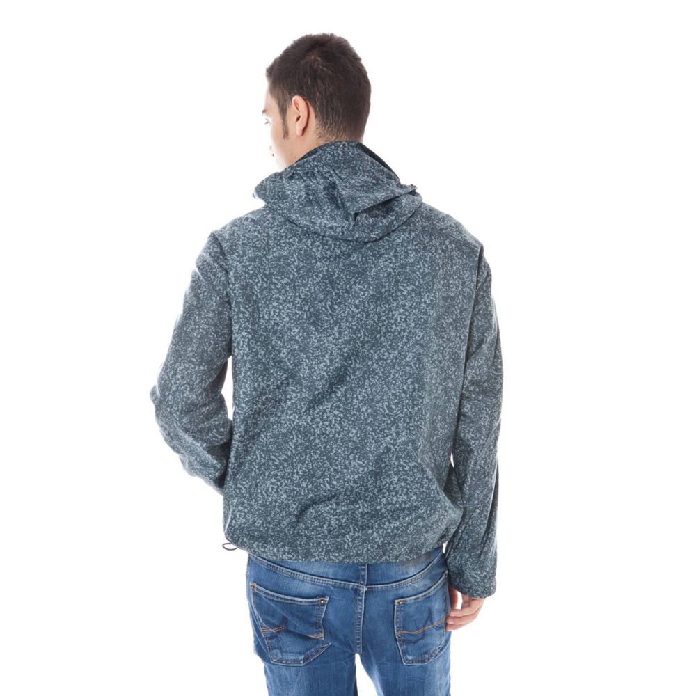 Chaqueta de poliamida gris para hombre