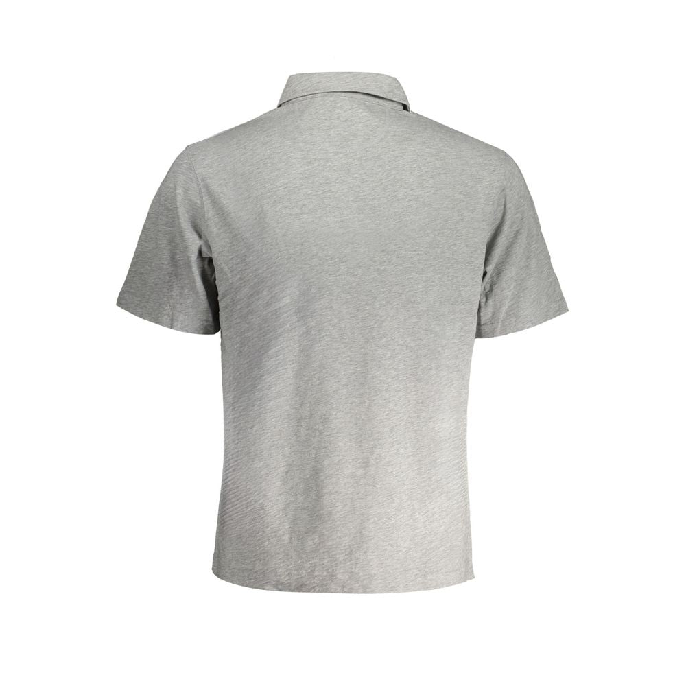 Brown Cotton Men Polo Shirt
