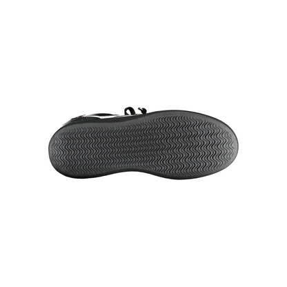 Black Polyester Women Sneaker