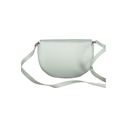 Light Blue Polyethylene Women Handbag