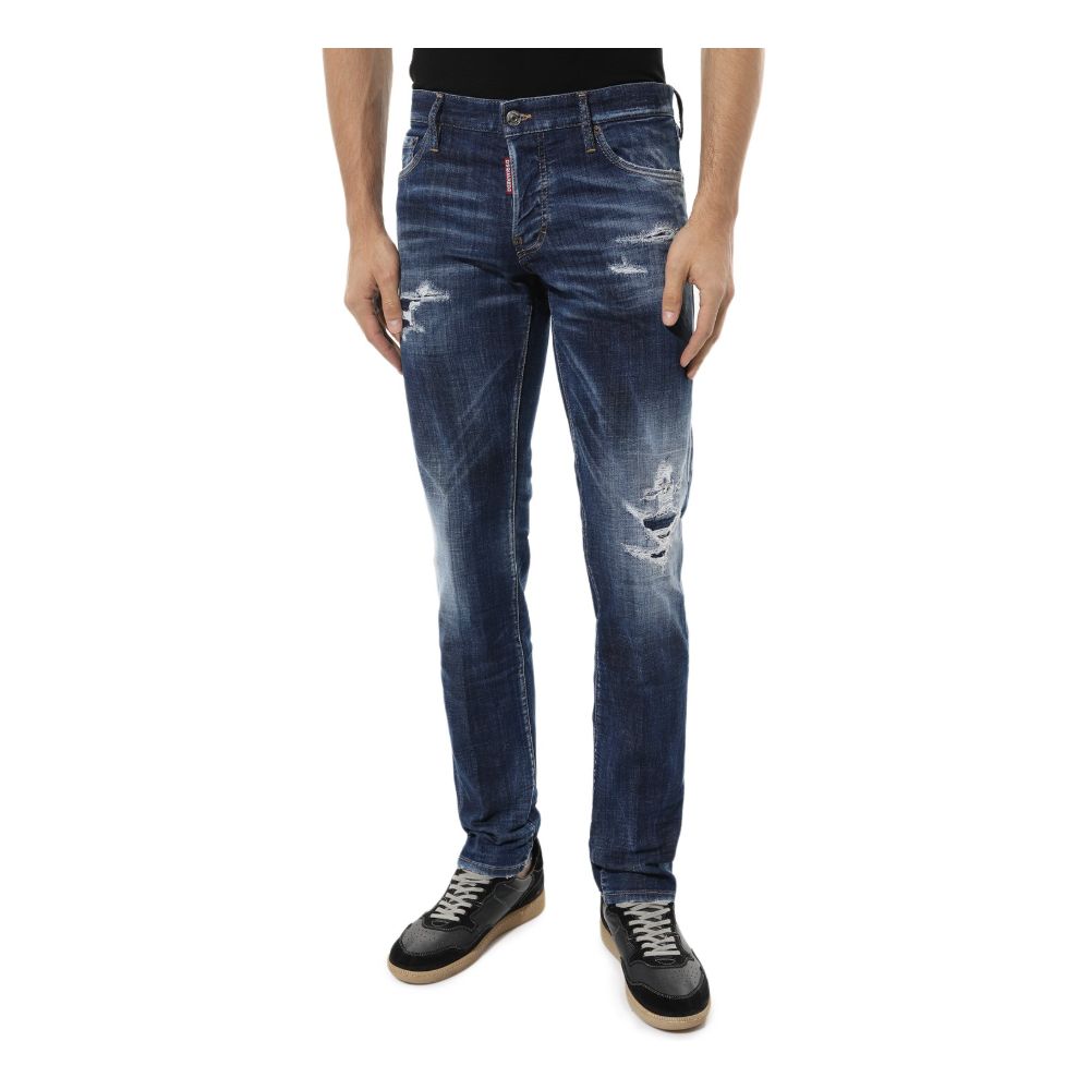 Blue Cotton Jeans & Pant