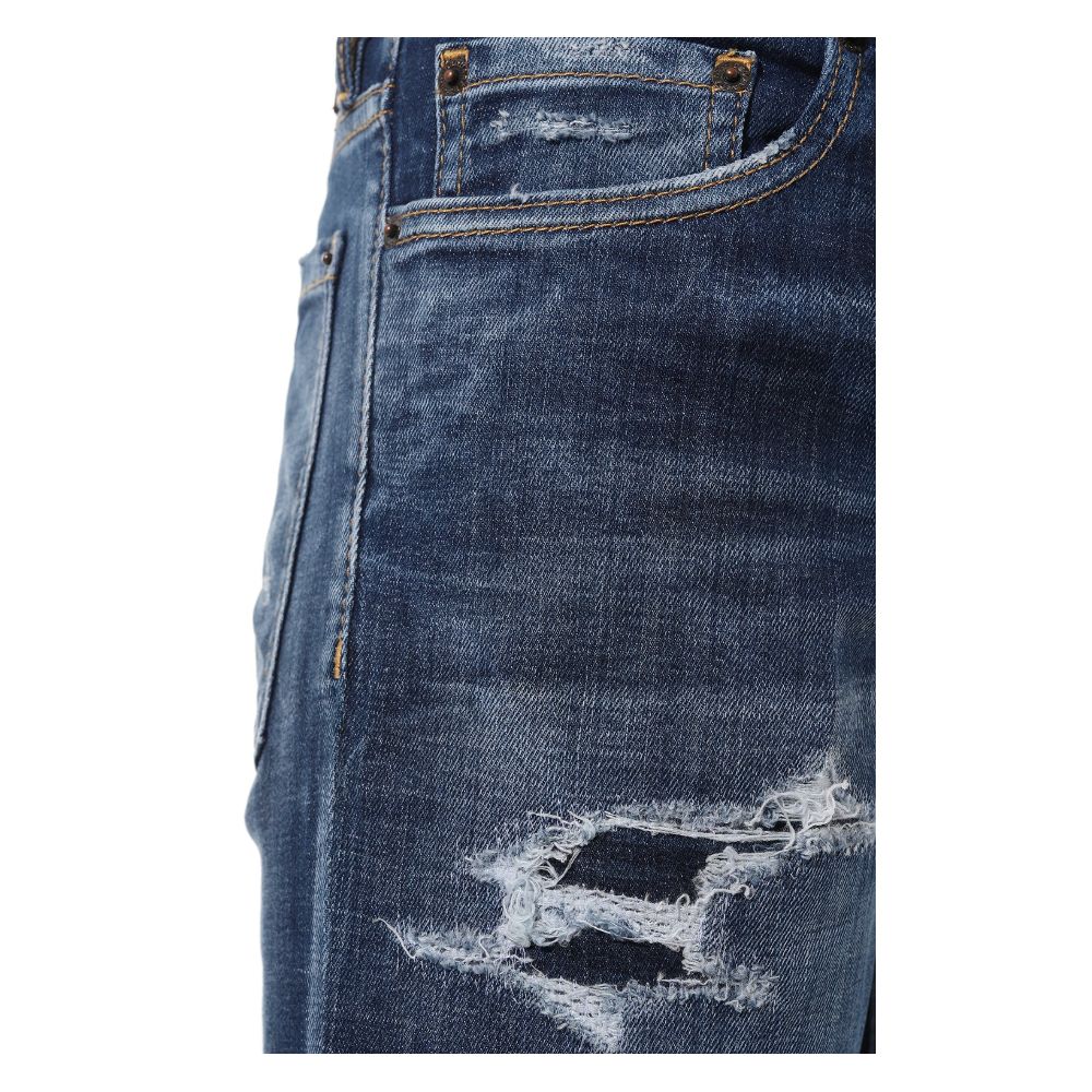 Blue Cotton Jeans & Pant