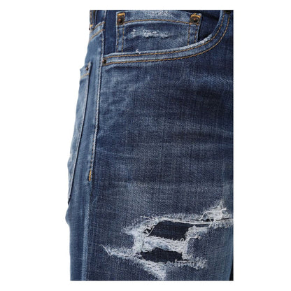 Blue Cotton Jeans & Pant