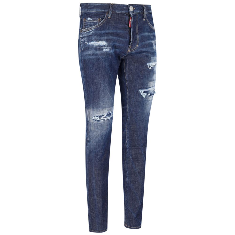Blue Cotton Jeans & Pant