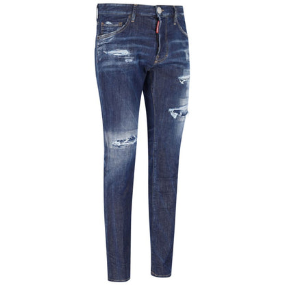 Blue Cotton Jeans & Pant