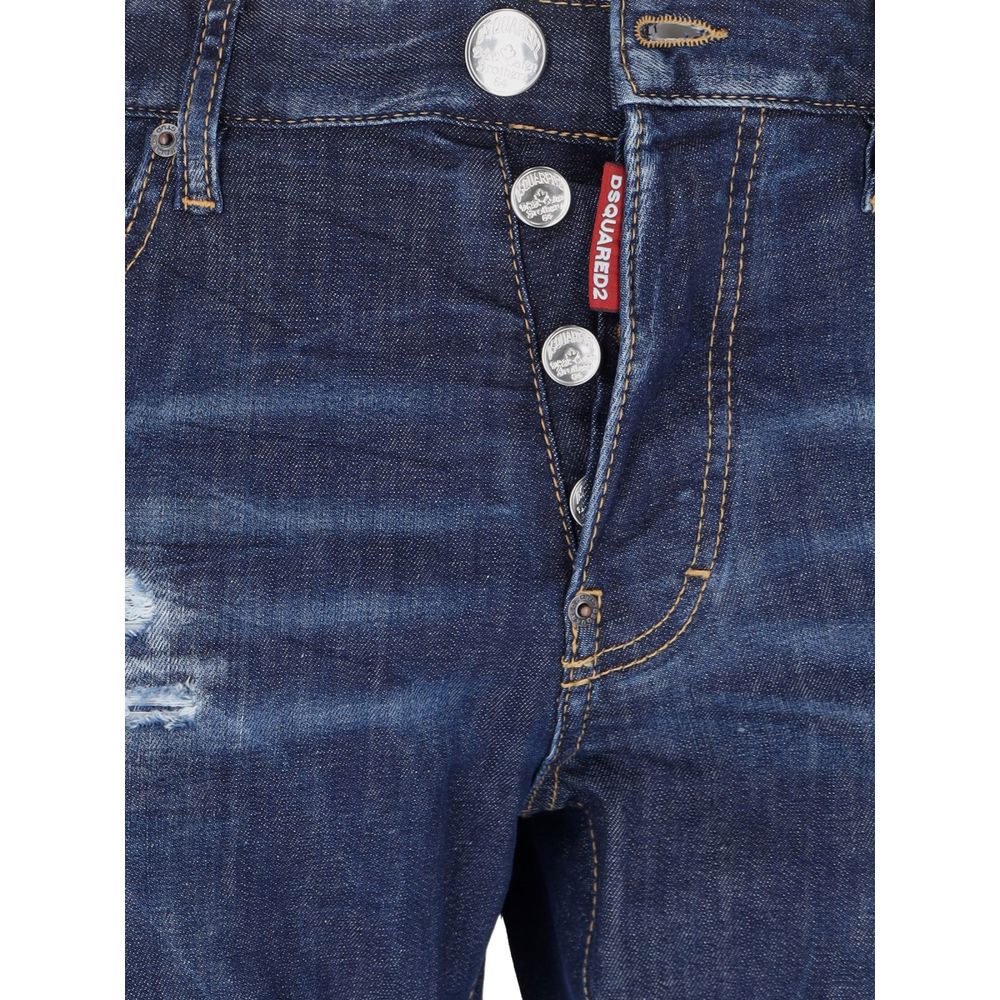 Blue Cotton Jeans & Pant