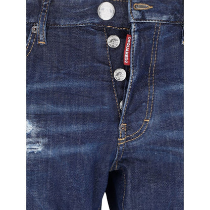 Blue Cotton Jeans & Pant
