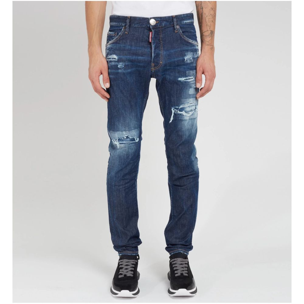 Blue Cotton Jeans & Pant
