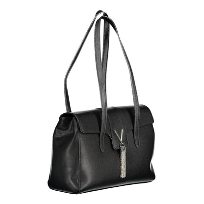 Black Polyethylene Women Handbag