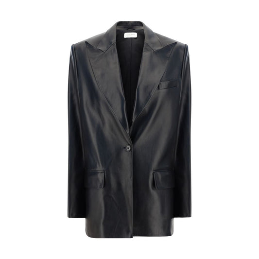 Leather Blazer Jacket