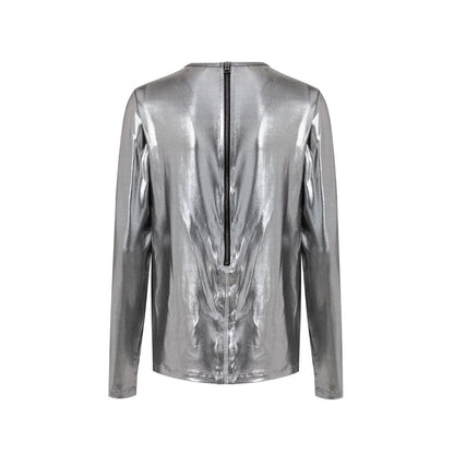 Gray Viscose Long Sleeve