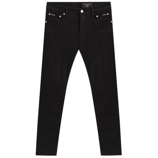 Black Cotton Jeans Denim