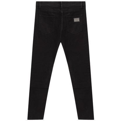 Black Cotton Jeans Denim