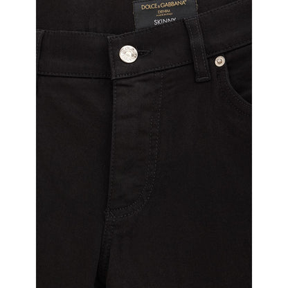 Black Cotton Jeans Denim