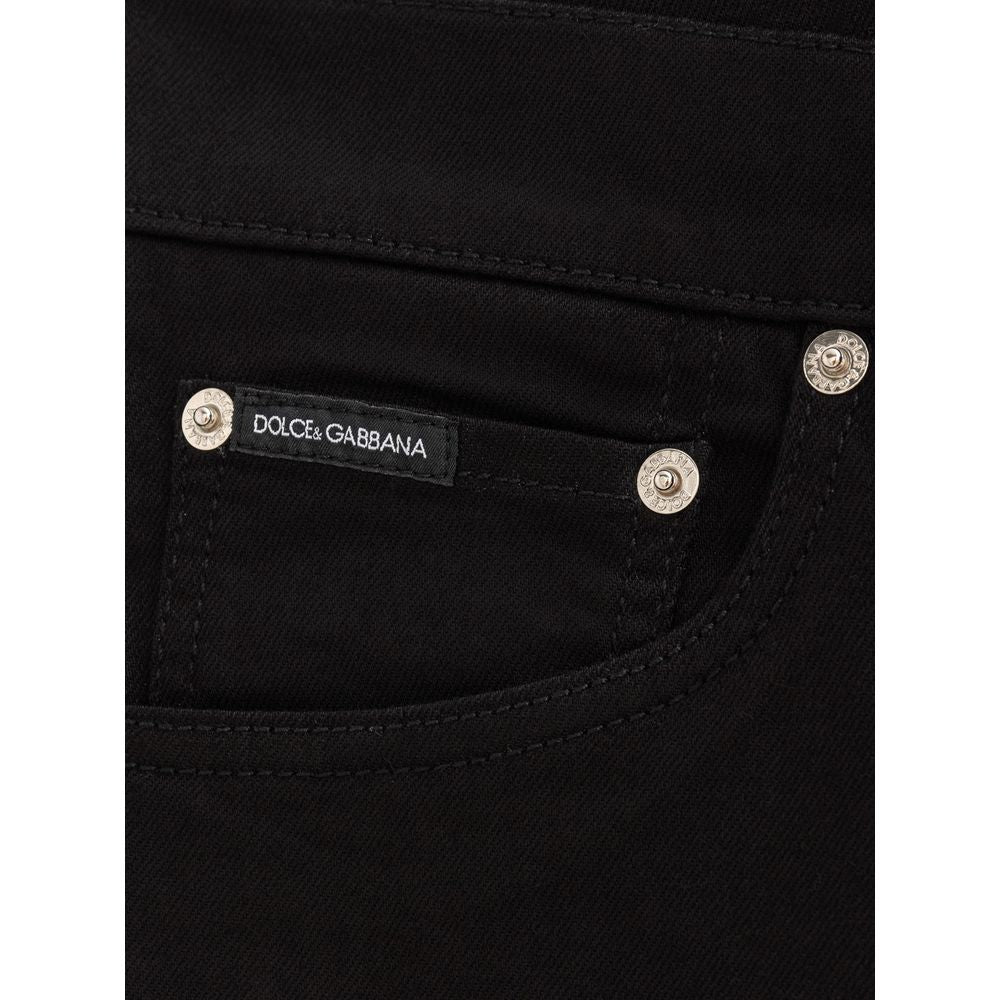 Black Cotton Jeans Denim