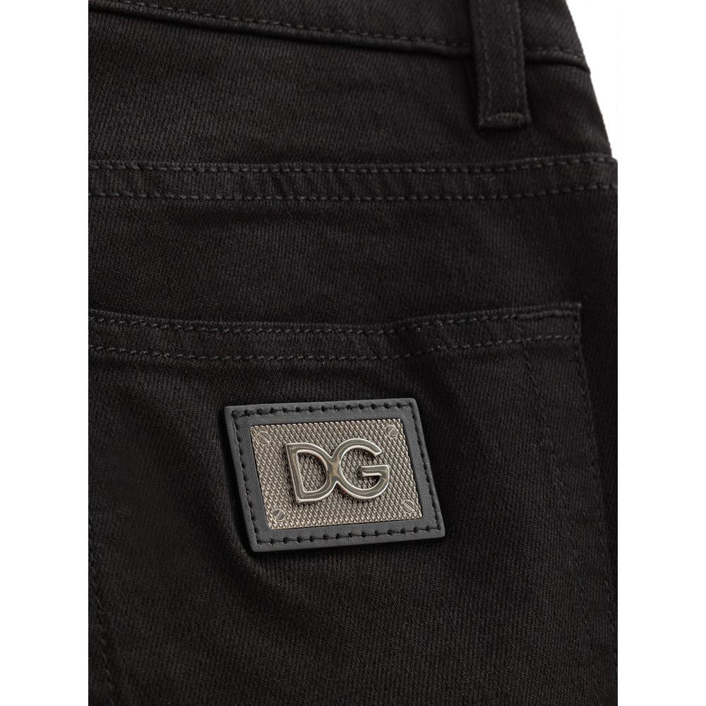 Black Cotton Jeans Denim