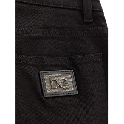 Black Cotton Jeans Denim