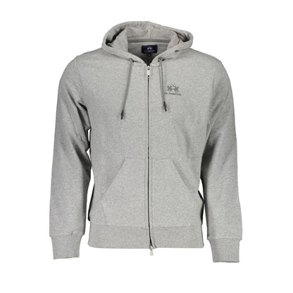 Brown Cotton Men Sweater Hoodie