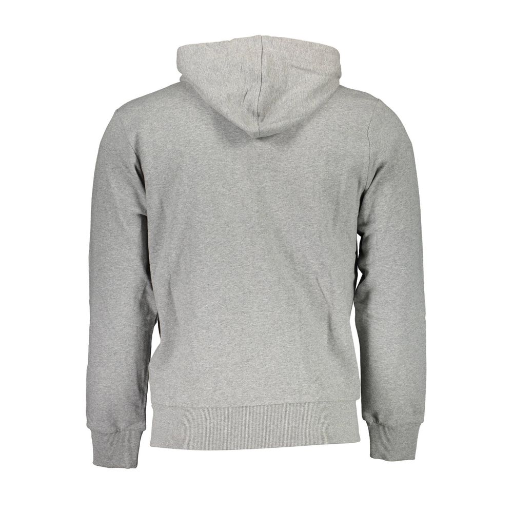 Brown Cotton Men Sweater Hoodie