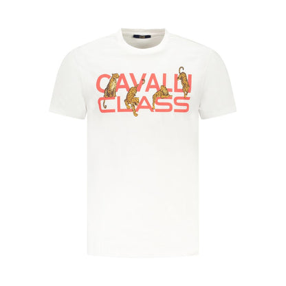 White Cotton Men T-Shirt