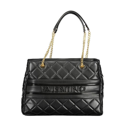 Black Polyethylene Women Handbag