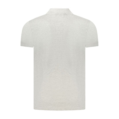 Gray Cotton Polo Shirt