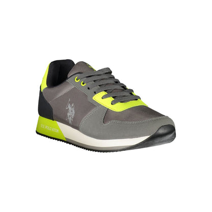 Brown Polyester Men Sneaker