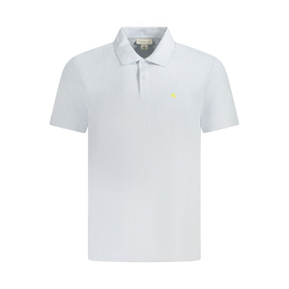 Light Blue Cotton Men Polo Shirt