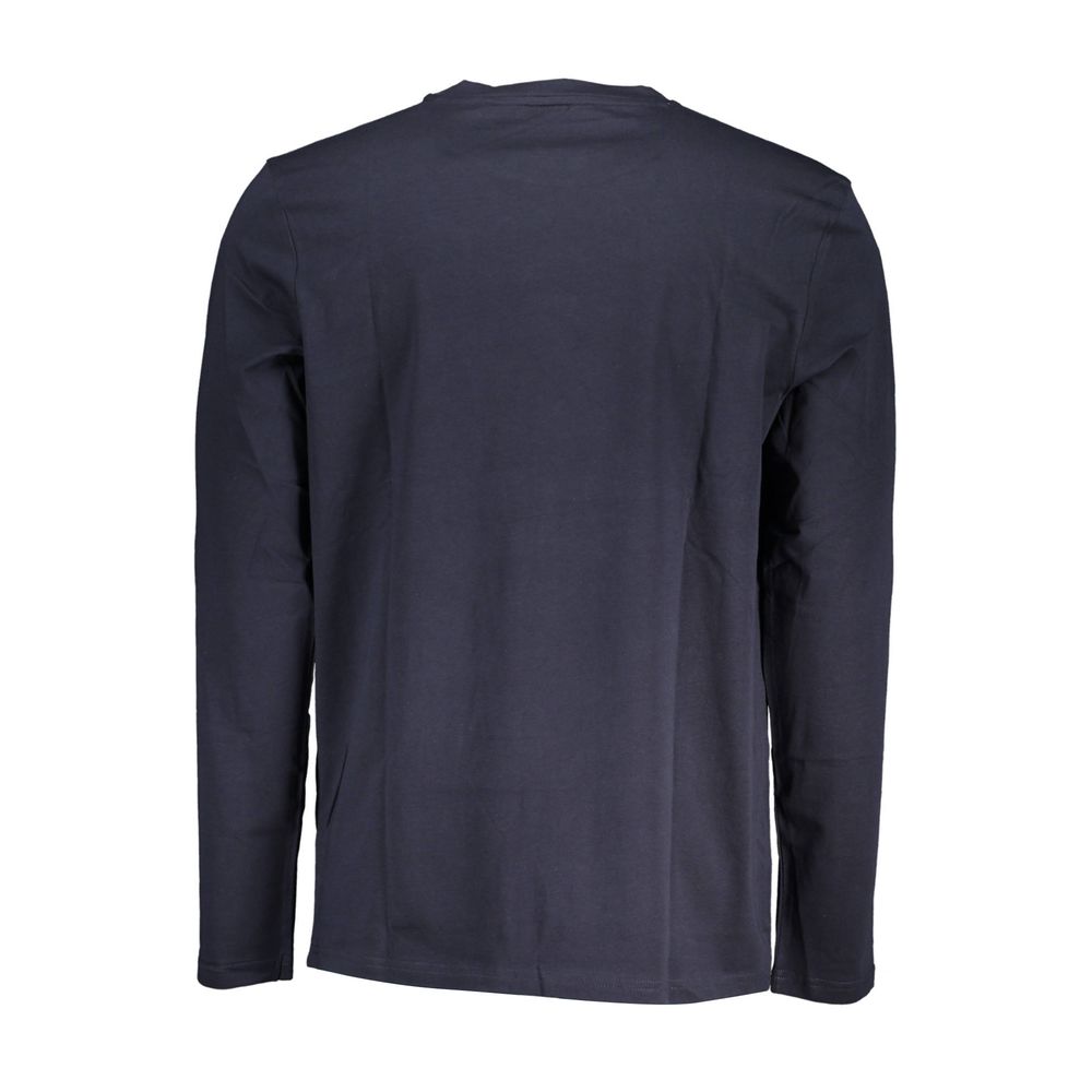 Blue Cotton Men T-Shirt