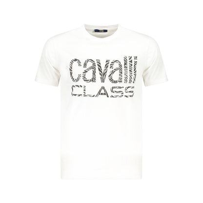 White Cotton Men T-Shirt