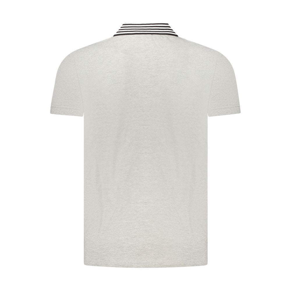 Gray Cotton Polo Shirt