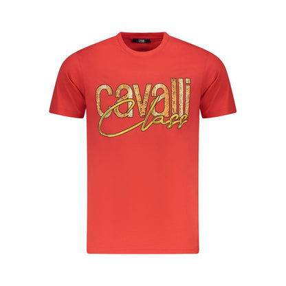 Red Cotton Men T-Shirt