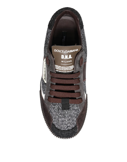 Multicolor Leather Low Top Sneakers Shoes