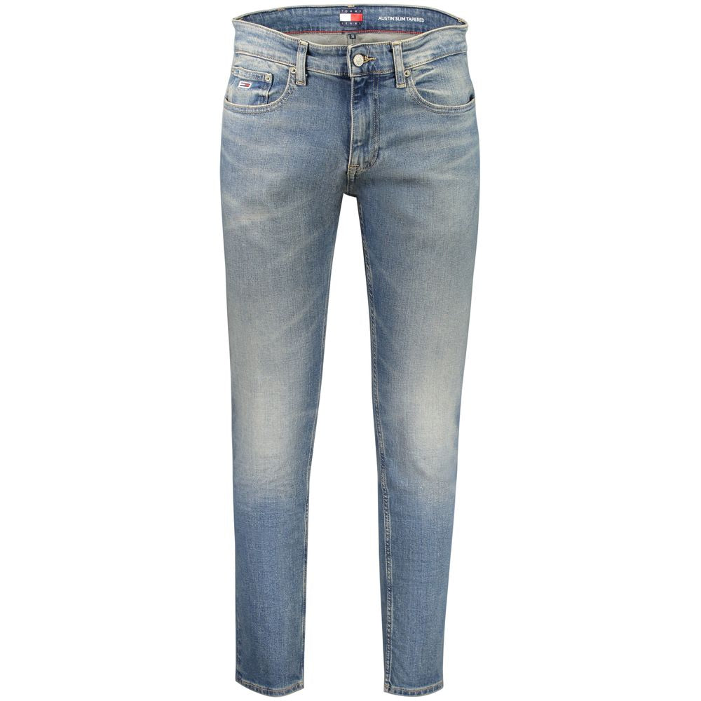 Blue Cotton Slim Men Jeans