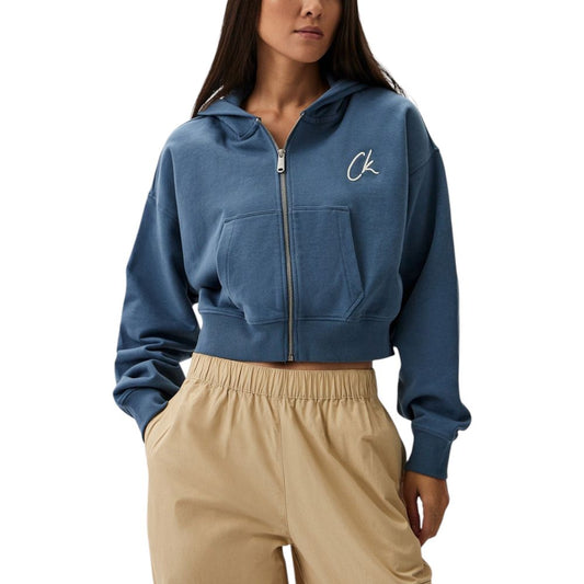Light Blue Cotton Hoody