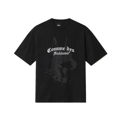 Black Cotton Women T-Shirt