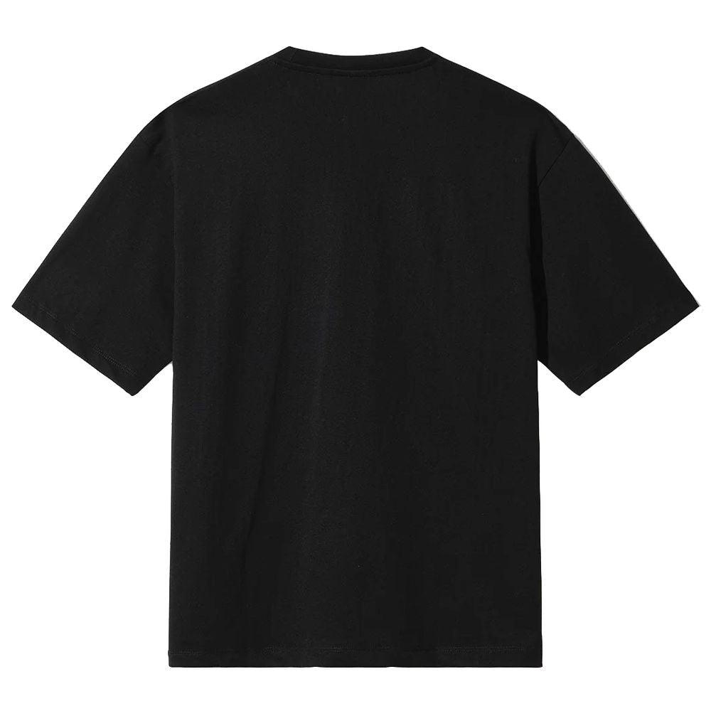 Black Cotton Women T-Shirt
