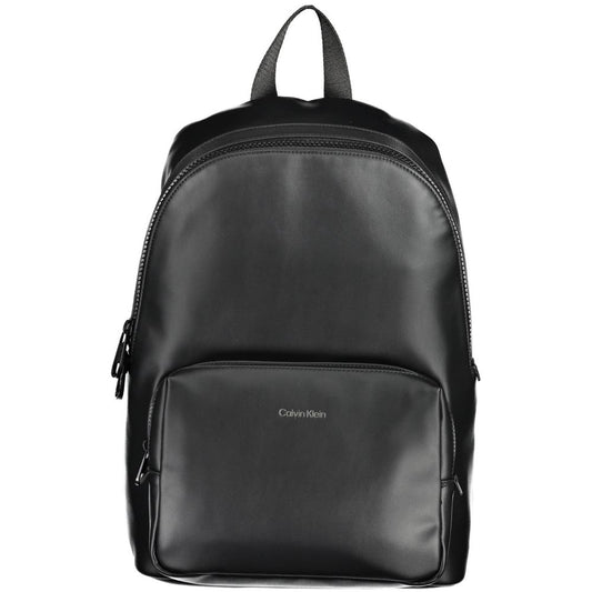 Black Polyester Backpack