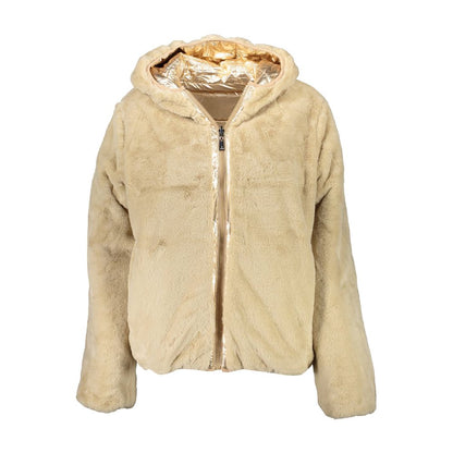 Gold Nylon Jackets & Coat