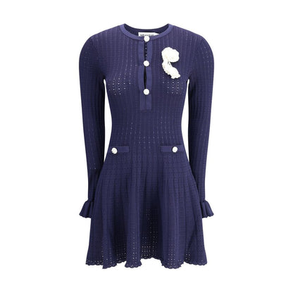 Knit short pointelle Dress