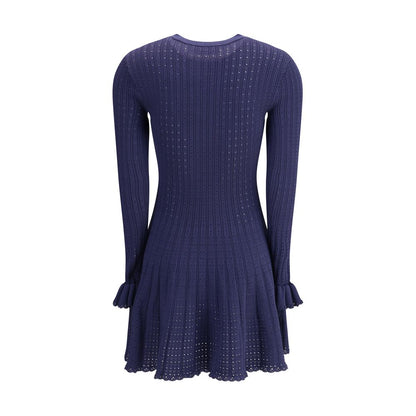Knit short pointelle Dress