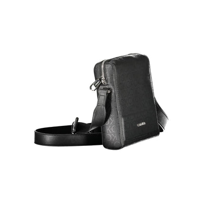 Black Polyester Shoulder Bag