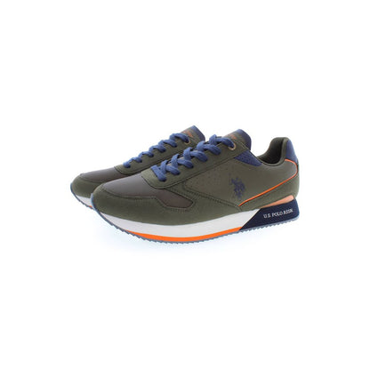 Green Polyester Sneaker